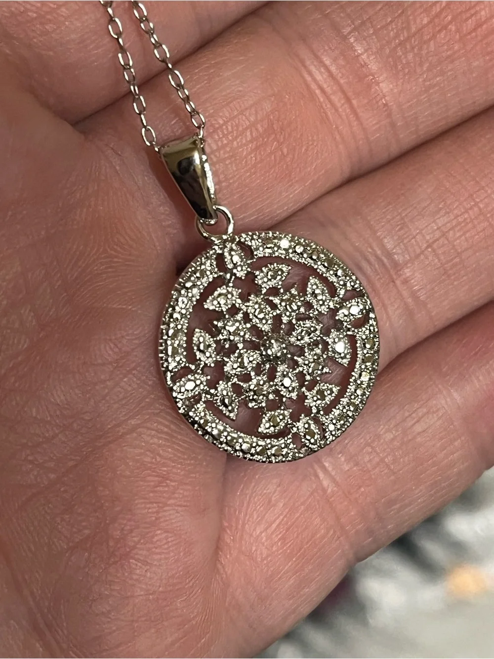 Sterling Ornate Necklace